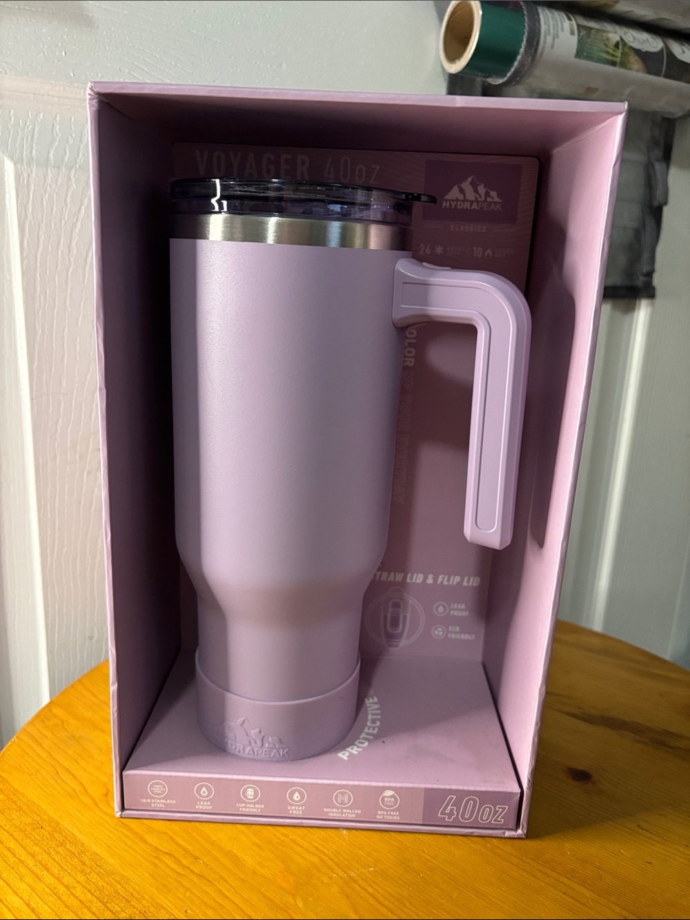 Hydro Flask Voyager 40oz Purple Travel Mug NWT